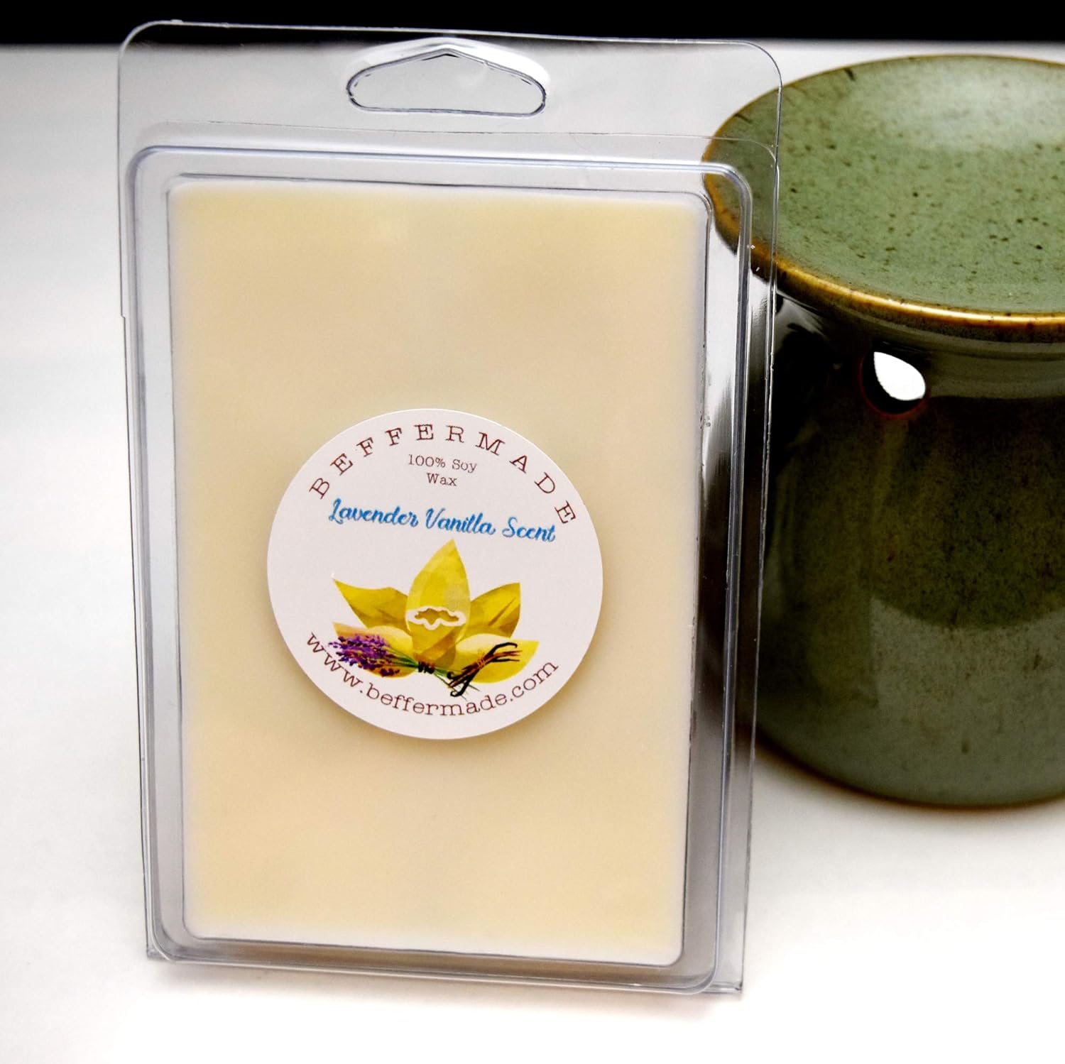 Lavender Vanilla Wax Melt, Soy Wax Melt Bar, 6 oz Home & Kitchen