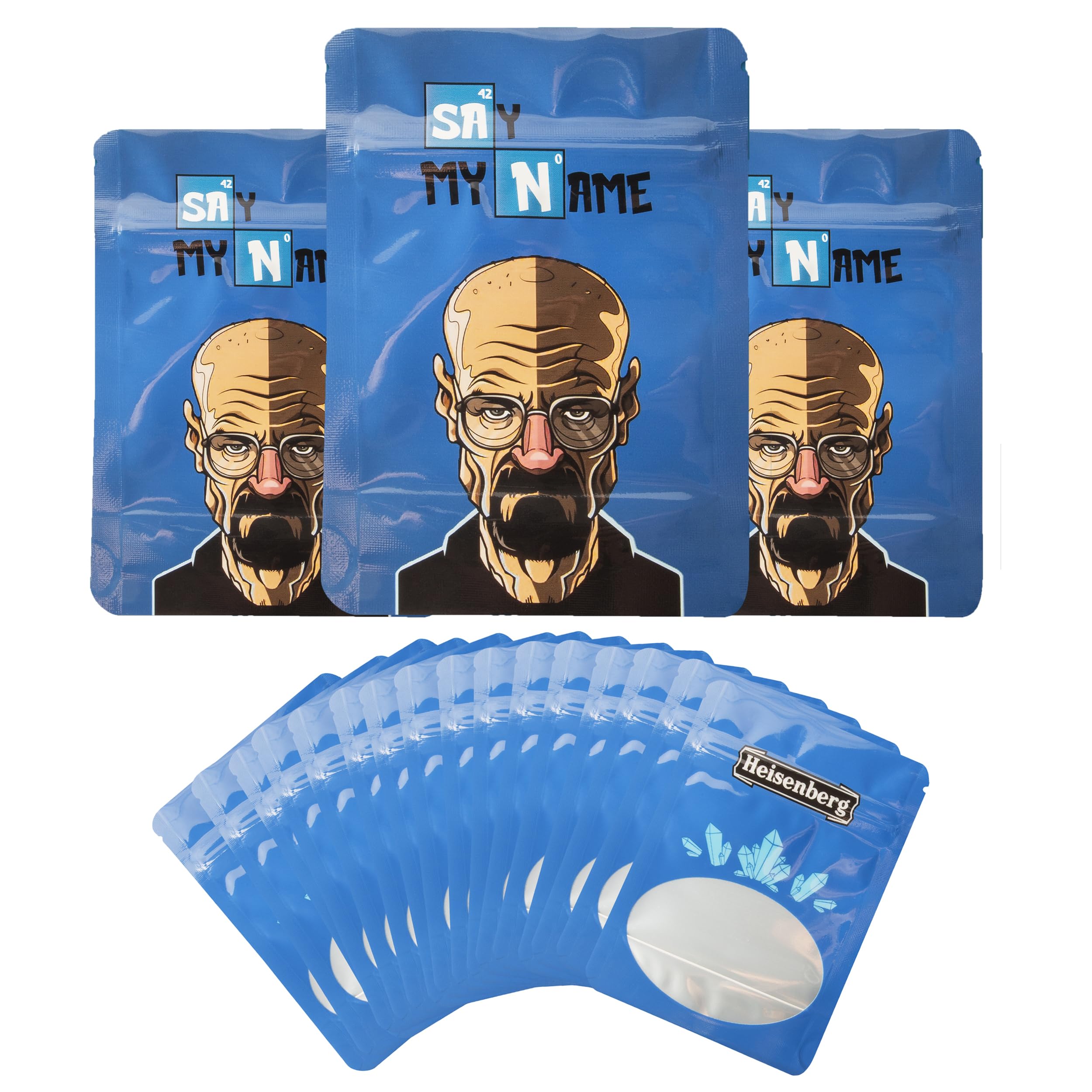 100 Cali Packs | Pouch - Small Resealable Smell Proof Mylar Bag | Baggies Mylar Bag Storage Food (Model - 5)