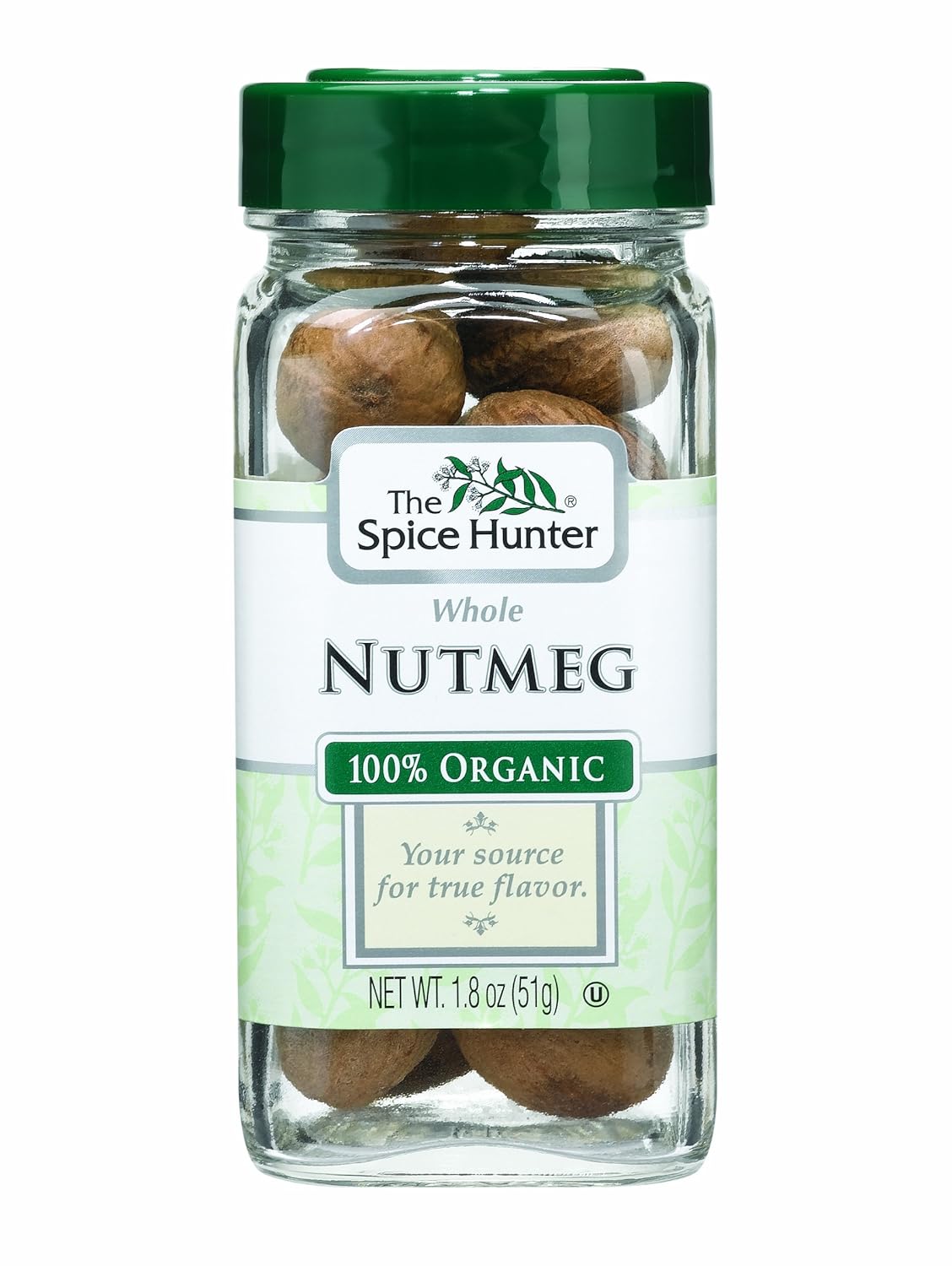The Spice Hunter Nutmeg, Whole, Organic, 1.8Ounce Jars