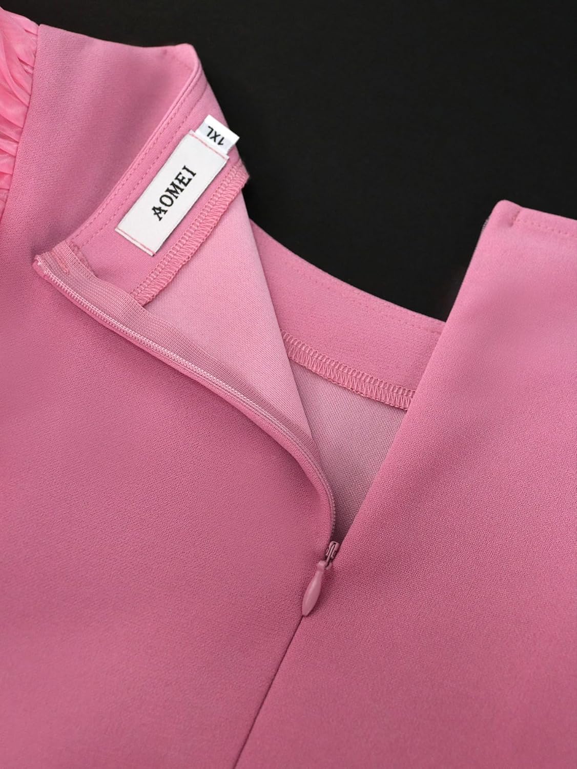 ONTINVA Women's Crew Neck Pleated A-line Dress Ruffled Sleeveless Casual Maxi Dresses Party Wedding Guest Long Flowy - Image 7