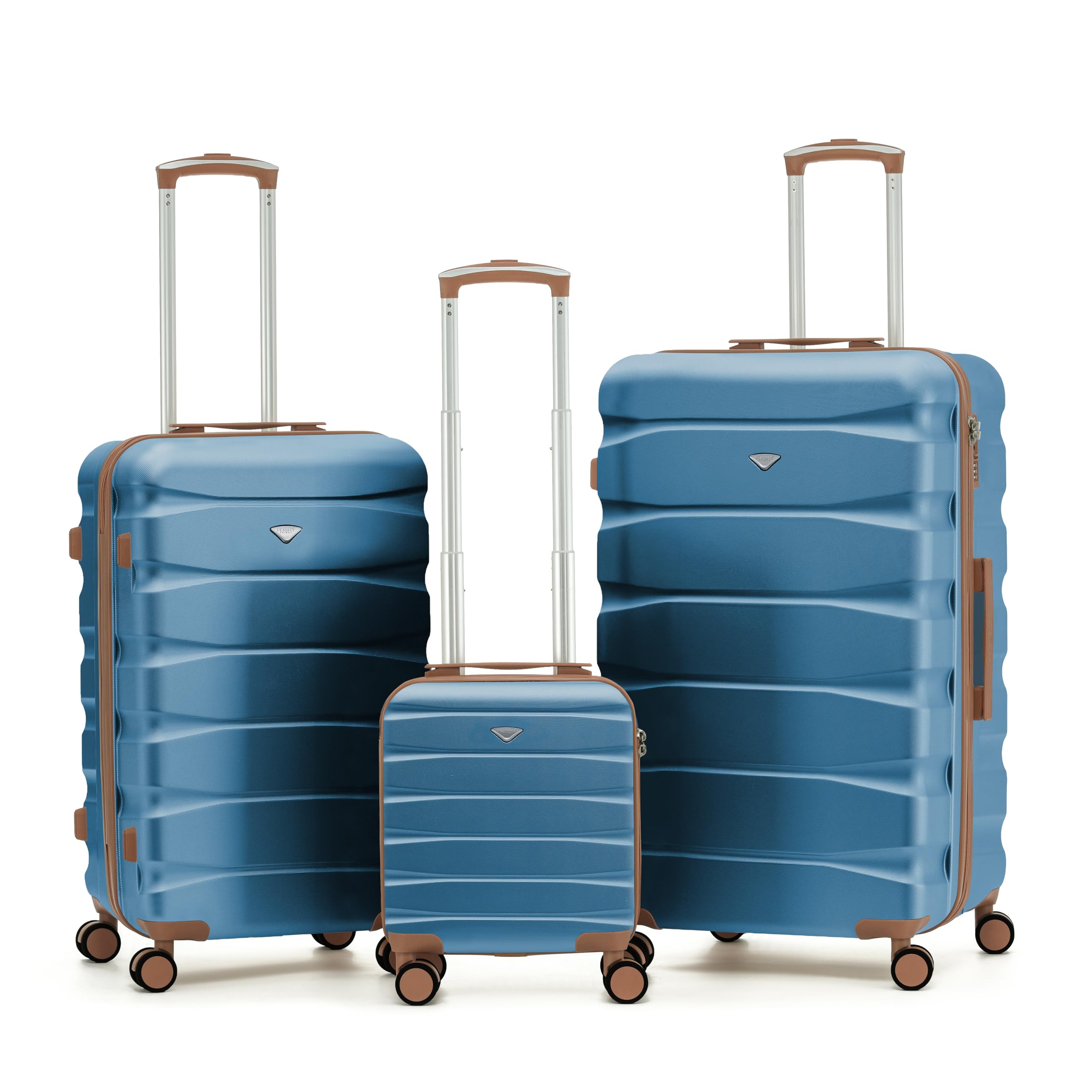 Flight Knight Lightweight 4 Wheel ABS Hard Case Medium Suitcase Approved for Over 100 Airlines Including easyJet, British Airways, Ryanair, Jet2, Emirates & Many More - Check-in Medium Size 25" — view 146