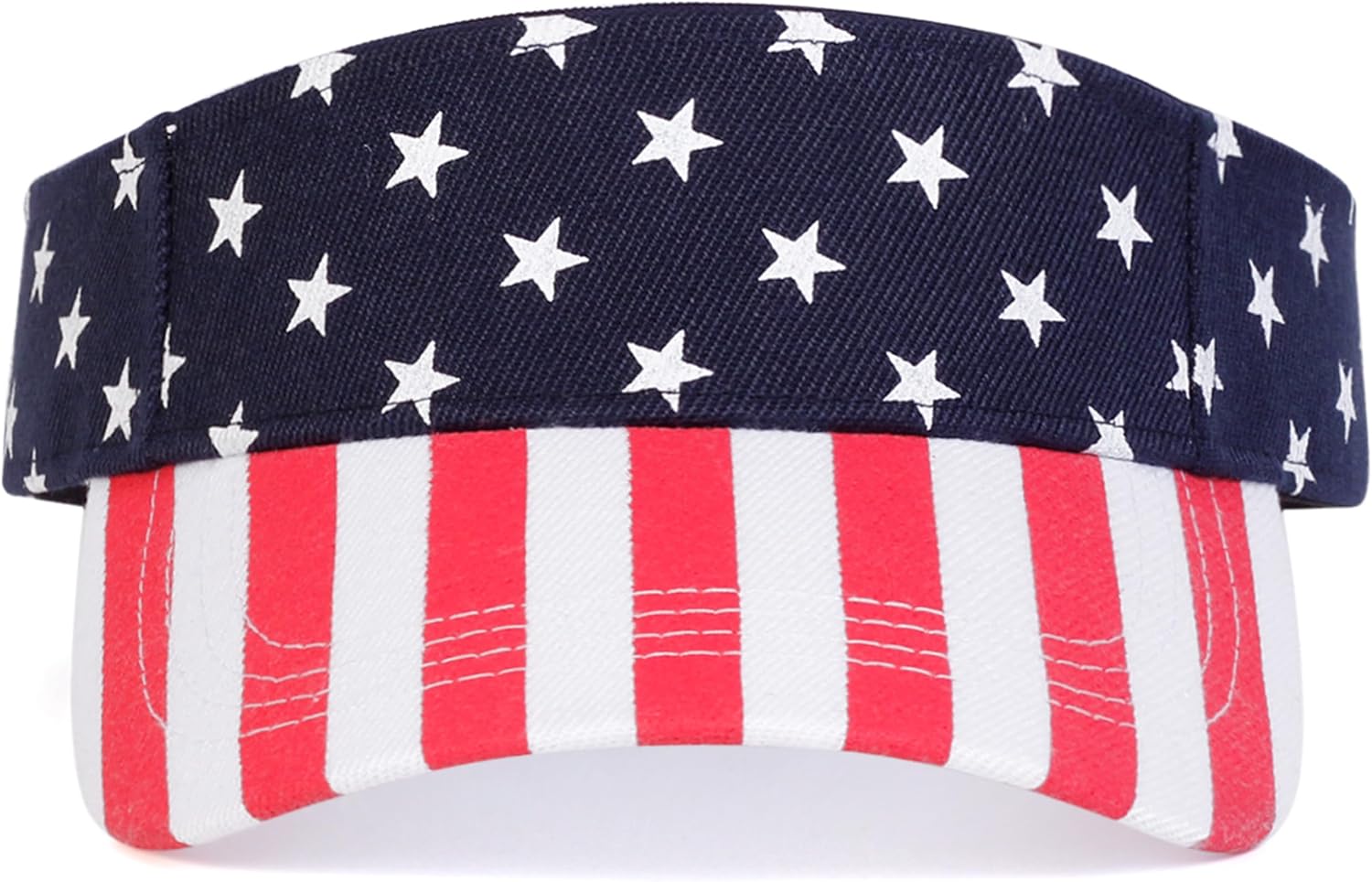 Patriotic Sun Visors Hat USA Flag Visor Headwear for Running Golf Tennis