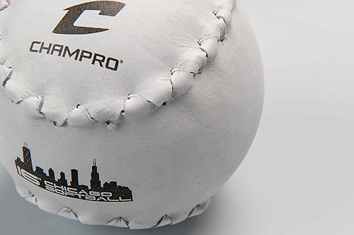 Miniatura 4 de Champro Chicago Softbol (blanco, 16 pulgadas)