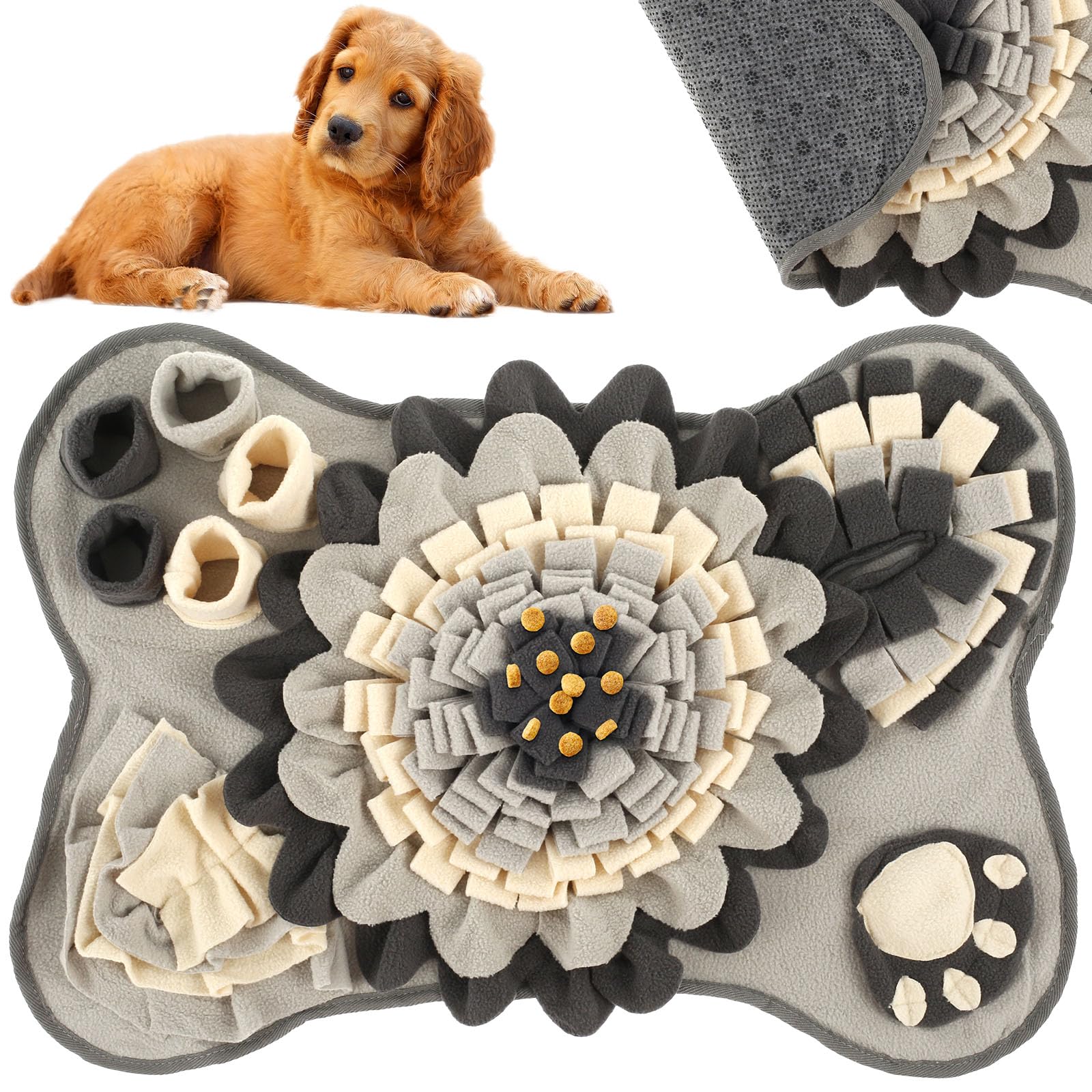Gatphy Snuffle Mat for Dogs Interactive Dog Feeding Mat Pet Foraging Mat Encourages Foraging Skills and Slow Eating