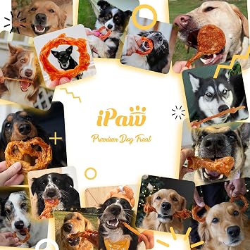 iPaw Turkey Tendon for Dogs, All Natural Human Grade Puppy Chew, Strips