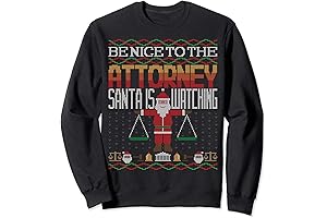Be Nice To The Attorney Santa Is Watching Christmas Sweater