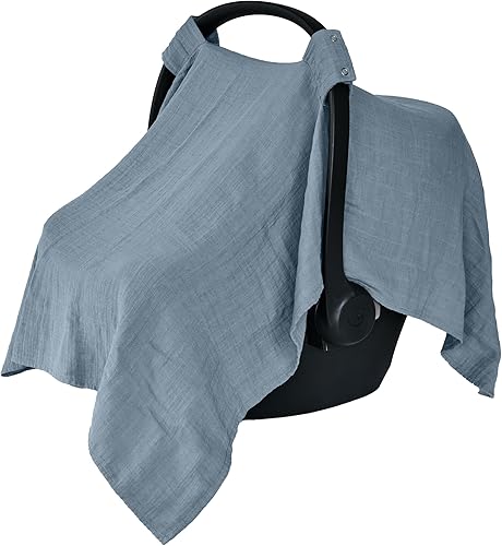Miniatura 15 de Funda de asiento de automóvil para bebé, algodón orgánico, fundas de asiento de automóvil, funda de asiento de automóvil, toldo para asiento de Gris