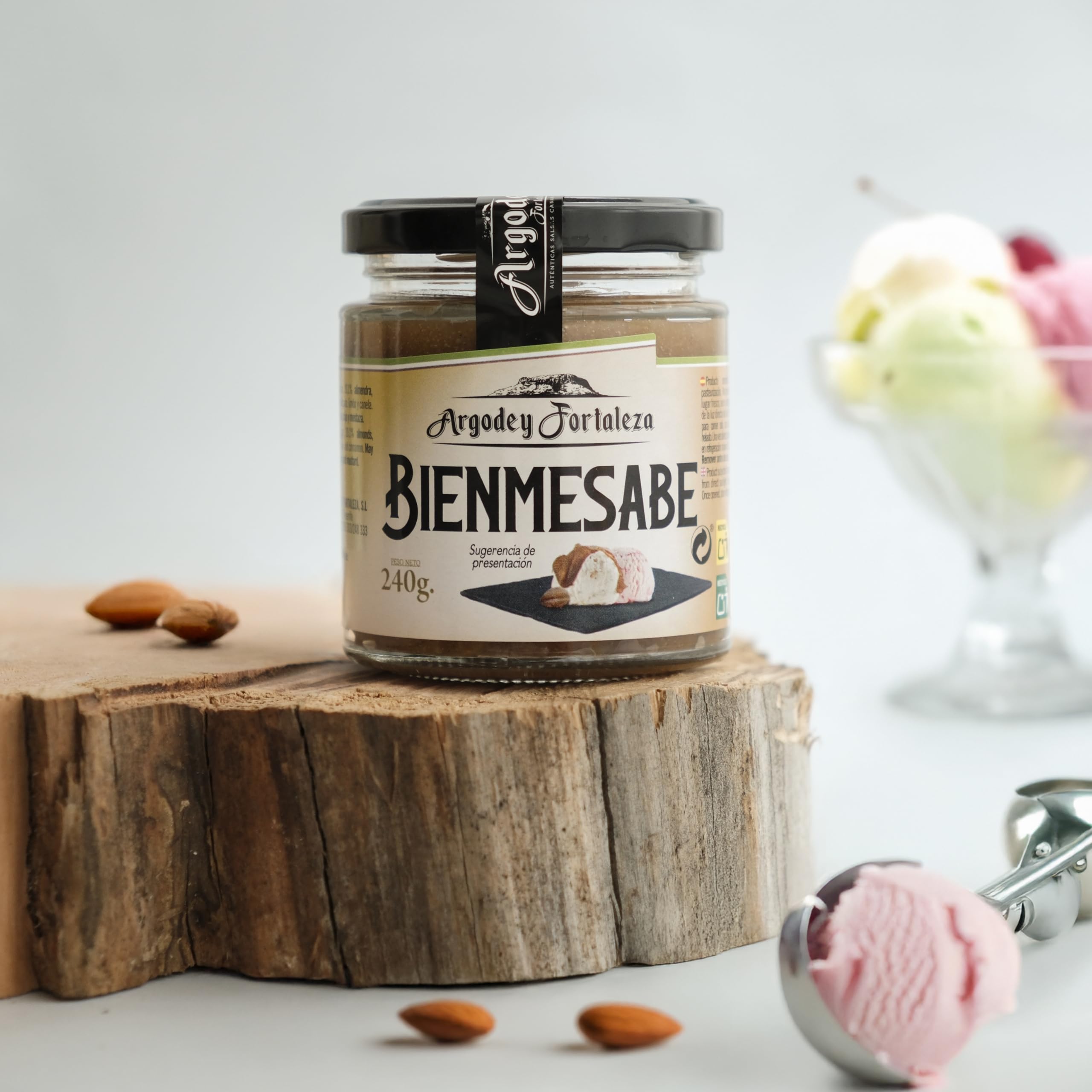 Argodey Fortaleza Bienmesabe 240g | Postre Tradicional Canario | Ideal para Disfrutar Solo, con Nata o Helado | Perfecto para Tartas, Postres y Delicias Sin Gluten | Sabor Auténtico y Delicioso