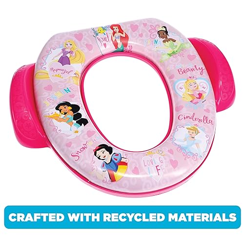 Miniatura 2 de Disney Princess "Loving Life" Soft Potty Seat and Potty Training Seat - Soft Cushion, Baby Potty Training, Safe, Easy to Clean