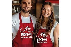 Personalized Mr and Mrs Aprons: Celebrate Love and Cooking Together