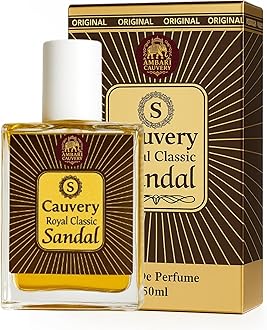 Mysore Royal Classic Kavery Sandalwood fragrance Perfume (100 ml), unisex (For Men and Women/Ladies) | Best Long Lasting Parfum Spray | Natural Scent | Mysuru Chandan | Eau de perfum