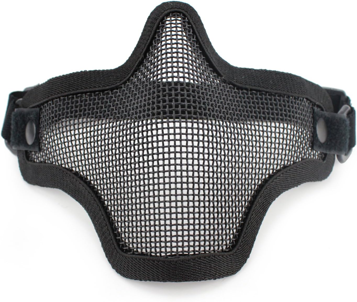 Airsoft Steel Metal Mesh Half Face Mask for Tactical Shooting Hunting Paintball CS Halloween Movie Props Cosplay