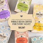 Balzacs Coffee Mélange d'anniversaire de grille-pain moyenne haricot entier Coffee | Riche et complexe mélange d'arabe gastronomique Coffee Haricots canadiens sans noix Coffee | 300g sac