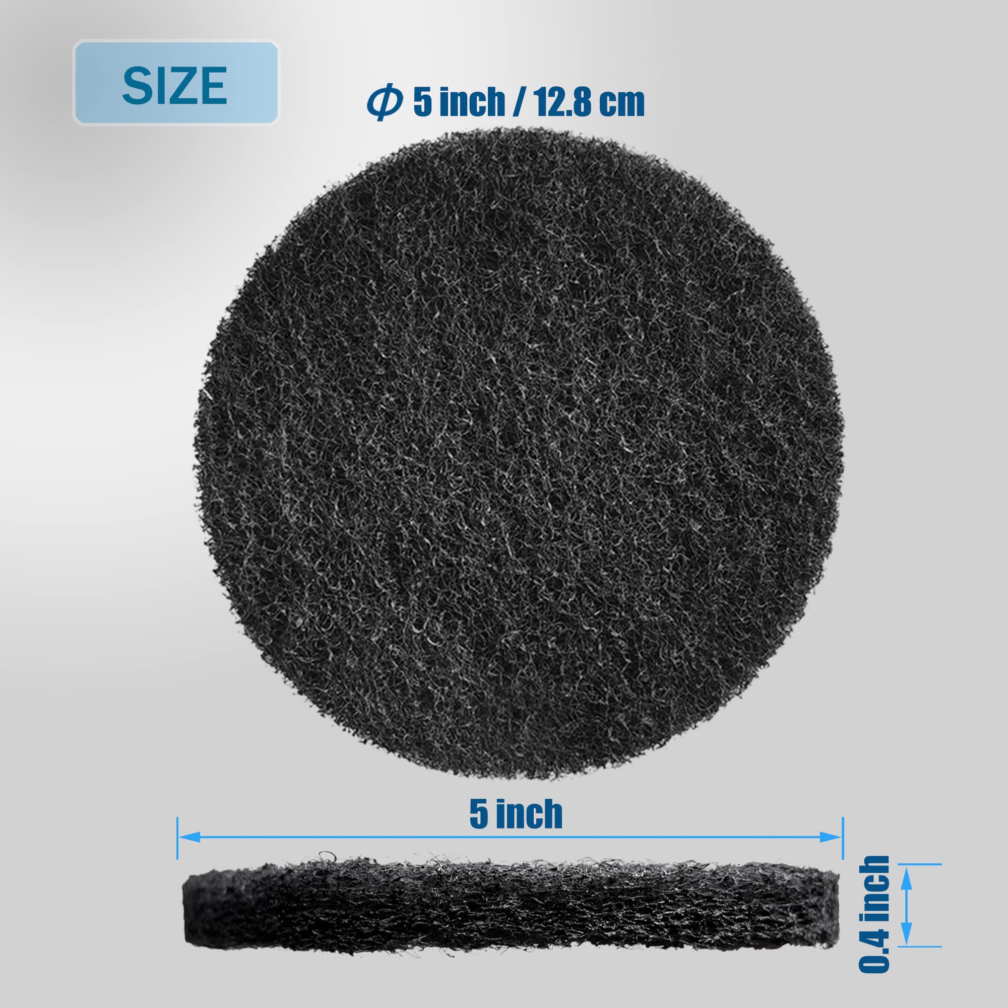 Lot de 12 filtres universels Absorbant Les odeurs, désodorisant au Charbon Actif pour poubelles, seaux à Compost, comptoir et bacs de Recyclage (Ronds)