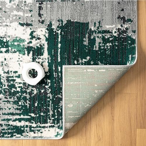 Miniatura 9 de LUXE WEAVERS Alfombra abstracta verde envejecida de 8 x 10