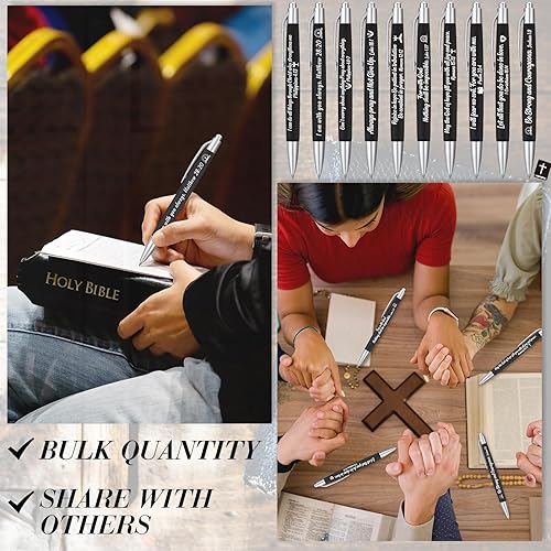 Miniatura 4 de Yeaqee 100 bolígrafos inspiradores de agradecimiento a los empleados, bolígrafos motivacionales de tinta negra, bolígrafos de agradecimiento de