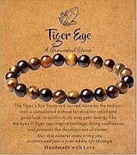 XIANNVXI Crystal Bracelets for Women 8mm Beaded Bracelet Elastic Stretch Healing Gemstone Anxiety Crystal Bracelet Women M...