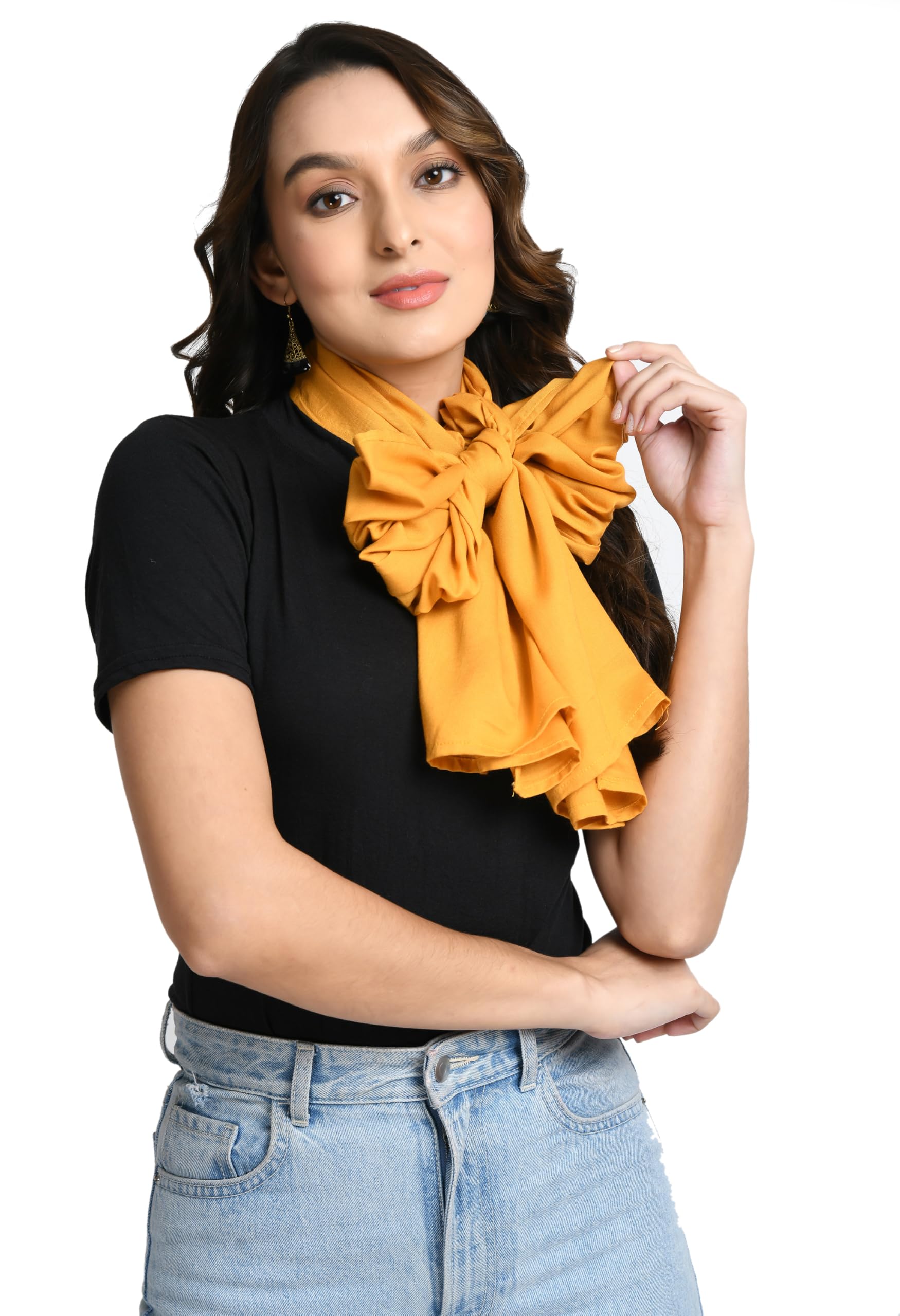 v&m Plain Scarf, Classic Everyday Wrap, Versatile Accessory for Women-picture-30