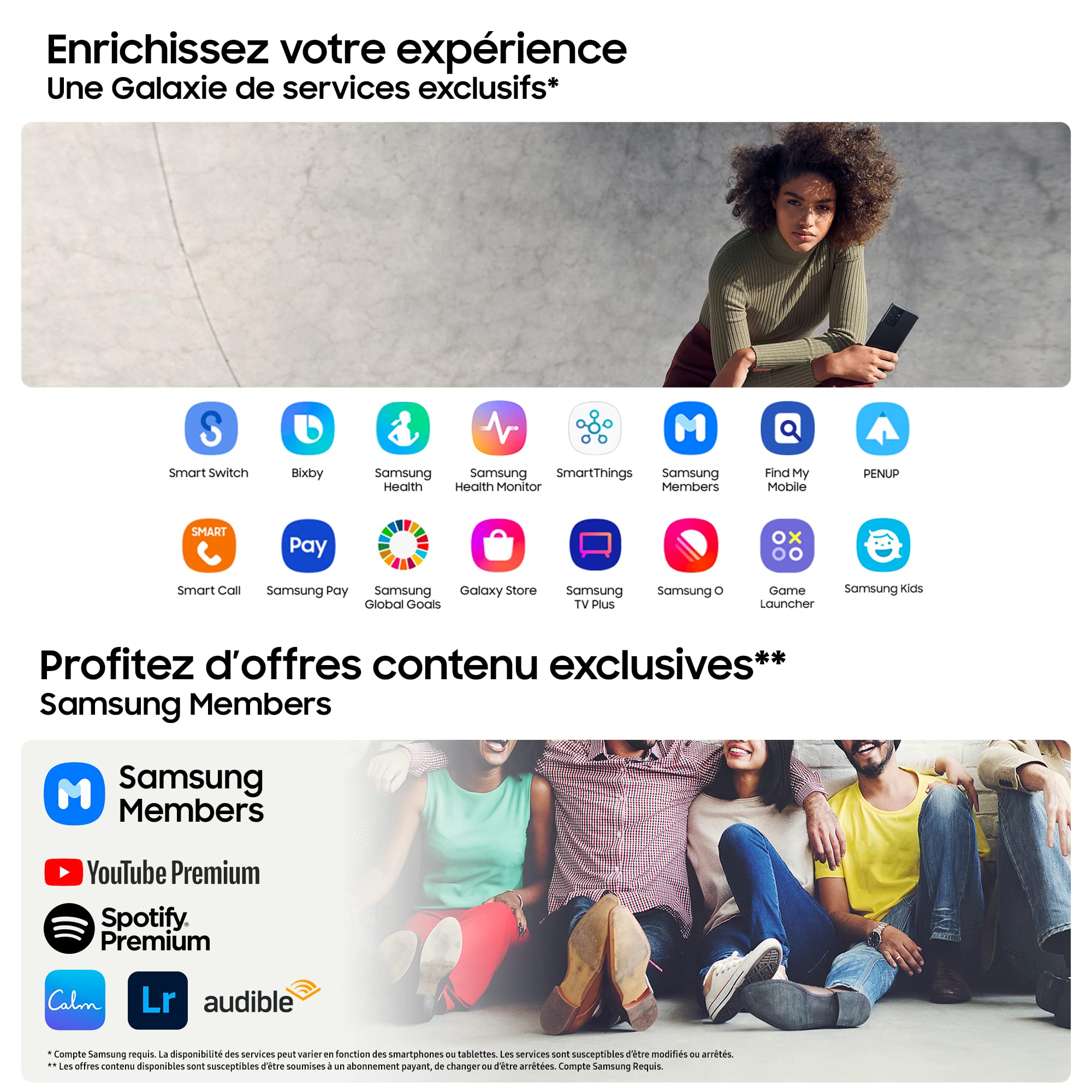 Samsung Galaxy A53 5G, Téléphone mobile 128 GO Noir, Smartphone Android carte SIM non incluse, Version FR