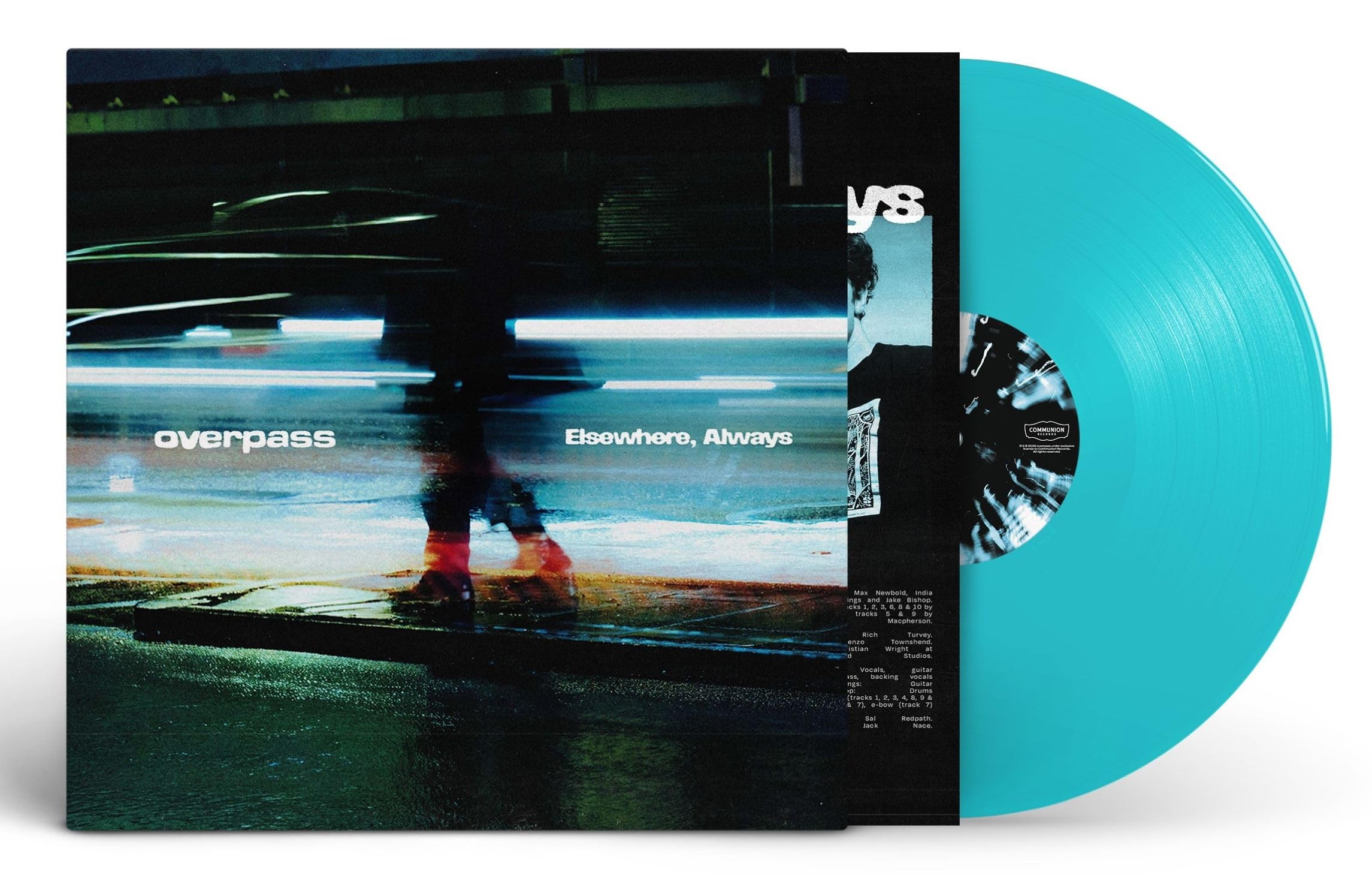 Overpass Elsewhere, Always LP vinyl Europe Communion 2026 Blue vinyl COMM702