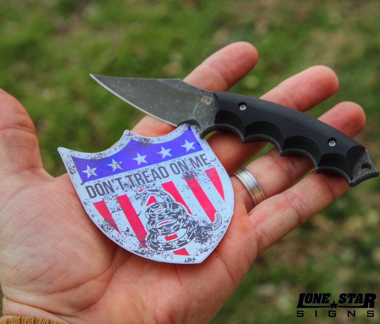 Don't Tread On Me Shield - Sticker