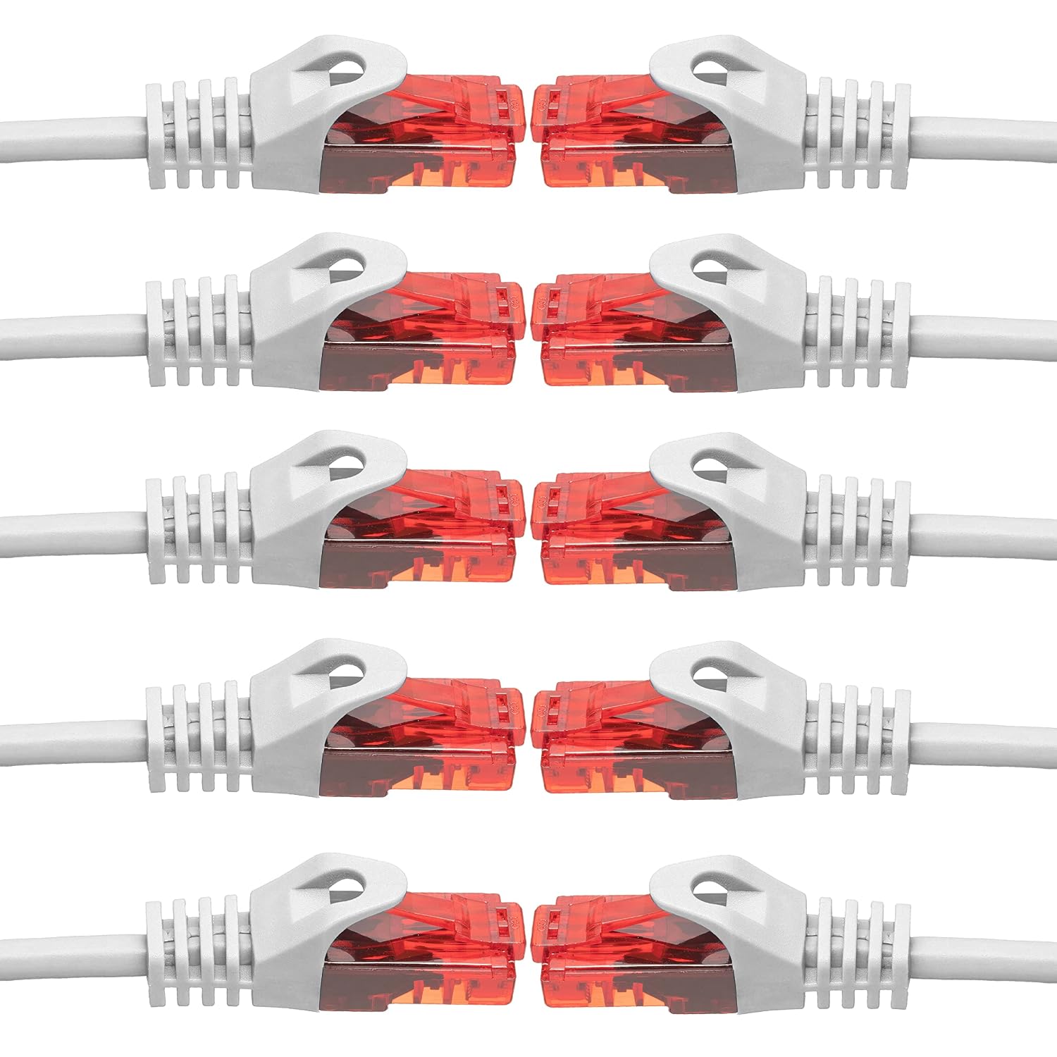 BIGtec Cable Gigabit Ethernet Network Cable 2 x RJ45, Cat. 5e, Patch Cable UTP, 1000 Mbps, Suitable for Switch, DSL Connections, Routers, Modems, WAP