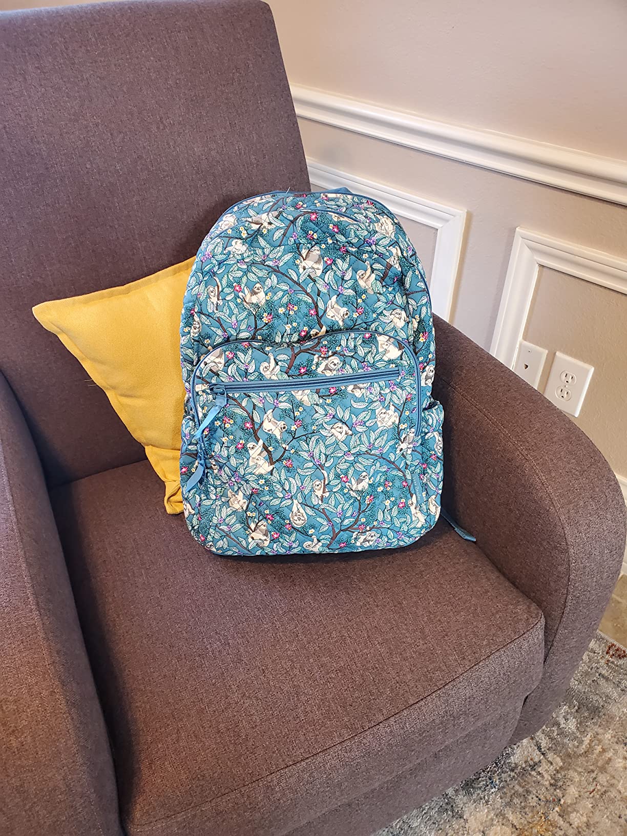 23/mo Finance Vera Bradley Women's Signature Cotton Campus Backpack, Felicity Paisley, One