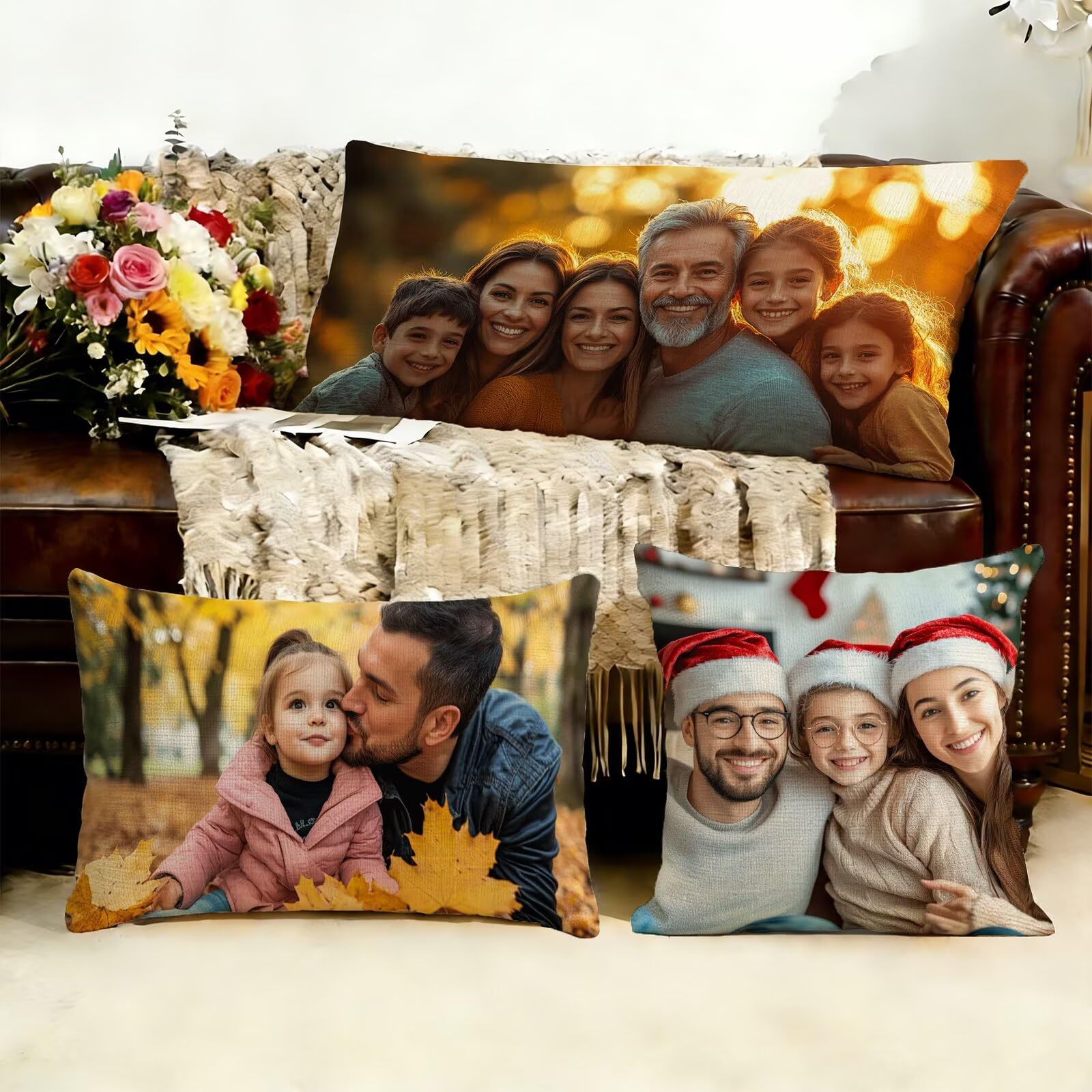 Cojin Personalizado Foto a Doble Cara 60x180cm - Cojines Exterior,Funda de Almohada Impermeable - Regalo Original para San Valentín y Aniversario Parejas para Cama Sofa Terraza Salon Jardin J1-217