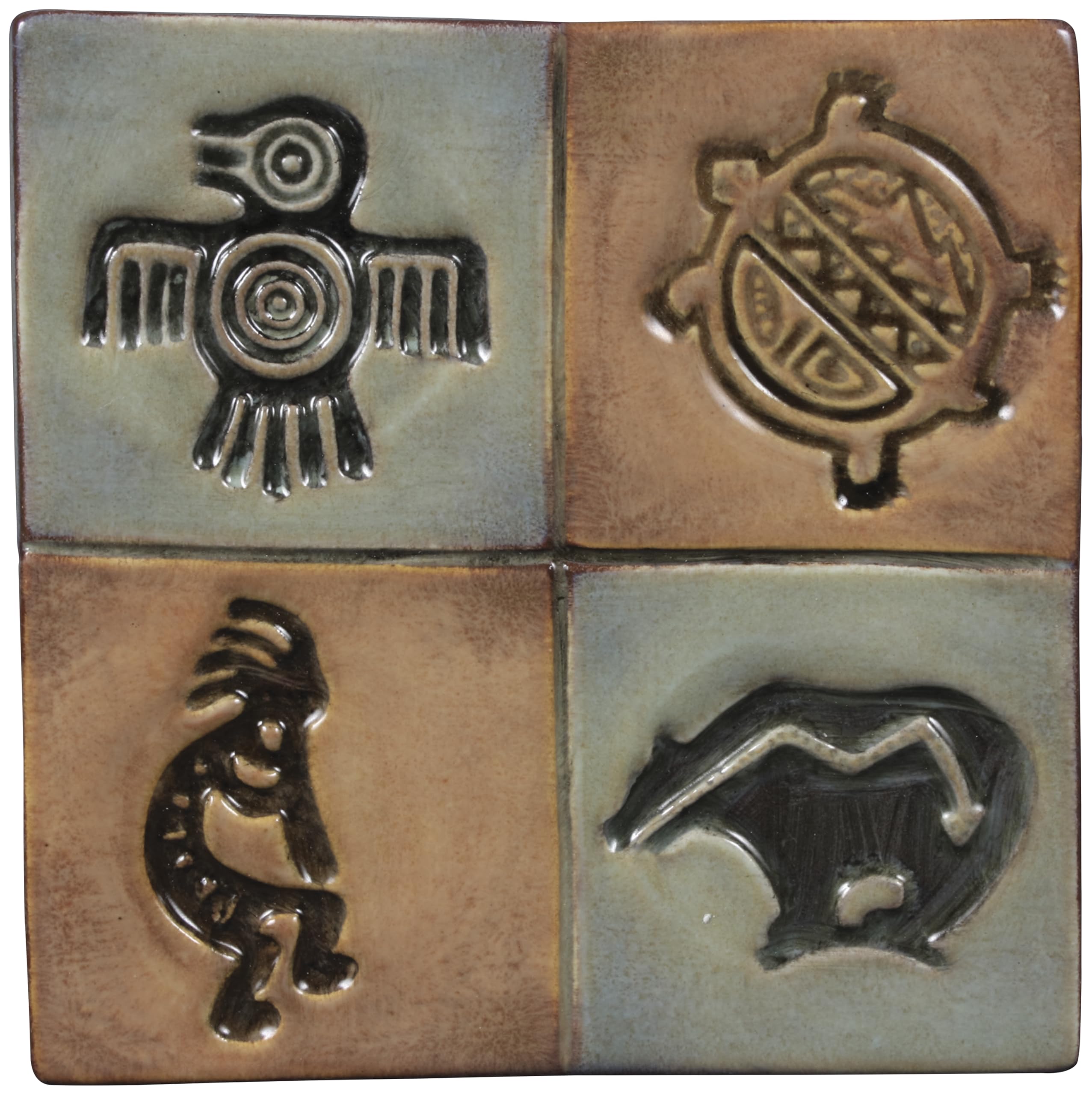 Mayco Clay Native American Design Press Tool Set, 1-3/4 in Dia, Set of 4