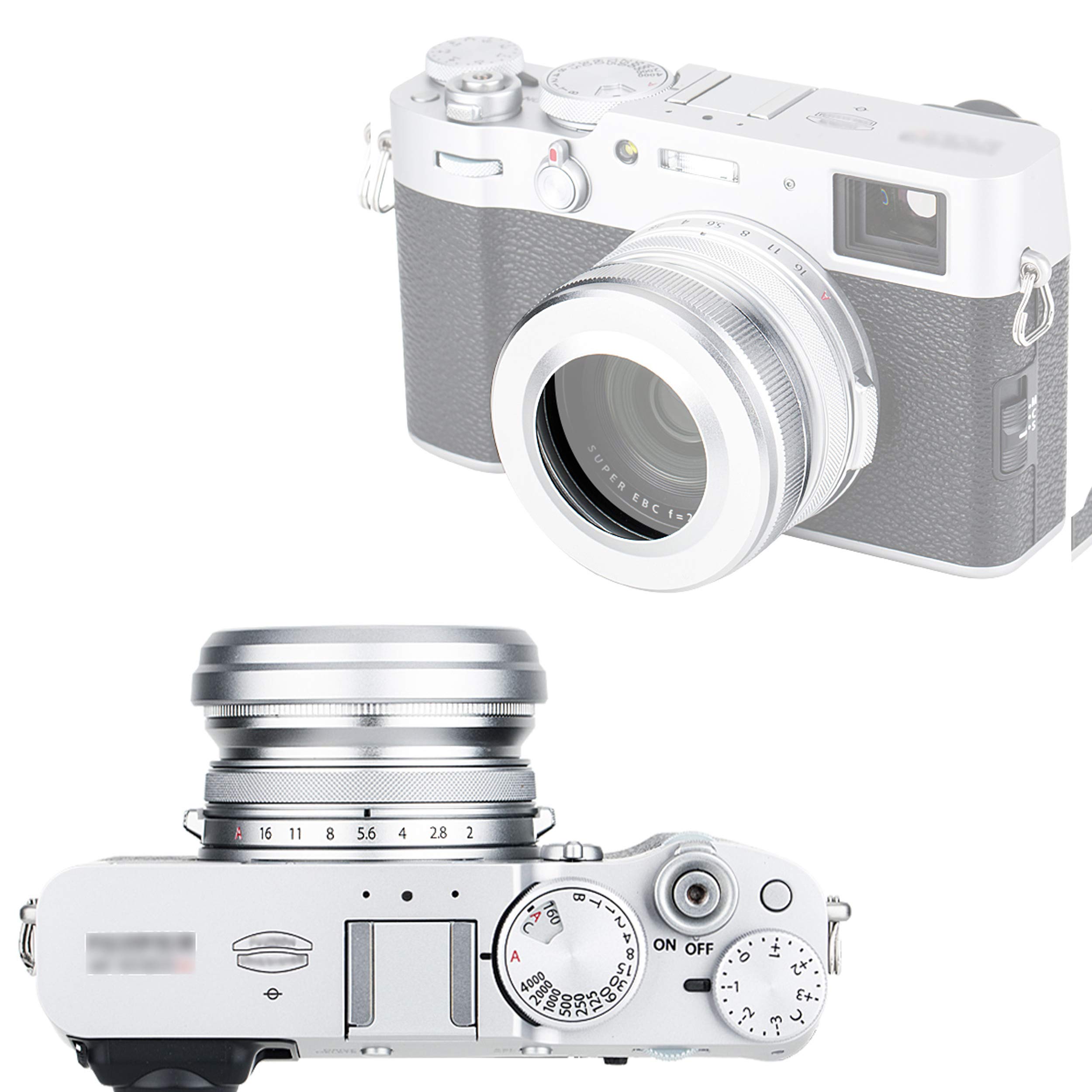 Amazon.com : JJC LH-JX100VII Silver Metal Lens Hood/ 49mm Filter
