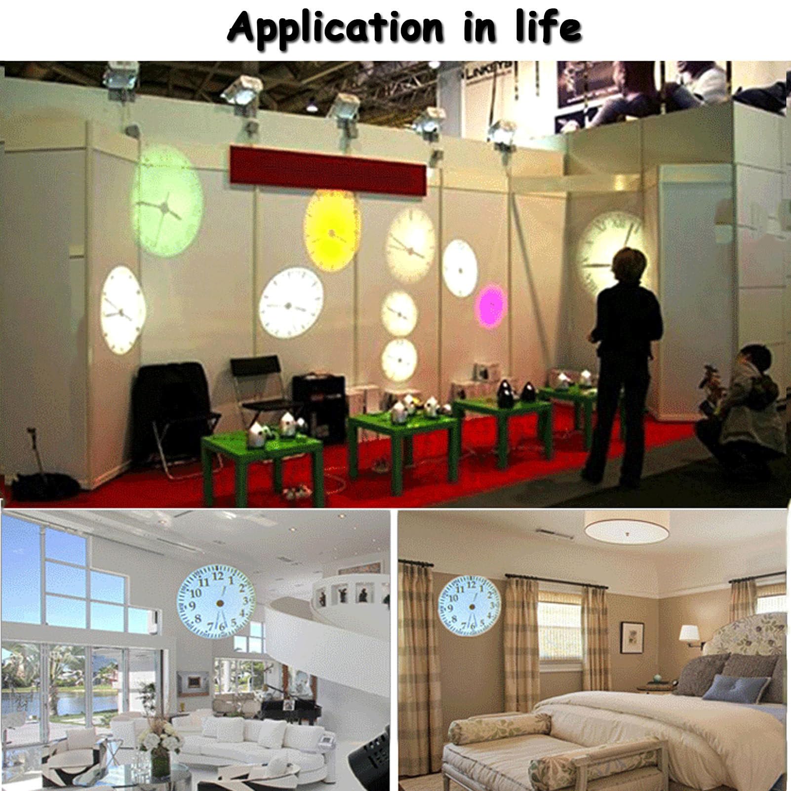 ExoticaBlend Orologio con Proiezione per Camera da Letto, Proiezione su Parete a Soffitto, Orologio con Proiettore con Telecomando, Orologio per Camera da Letto e Soggiorno,White