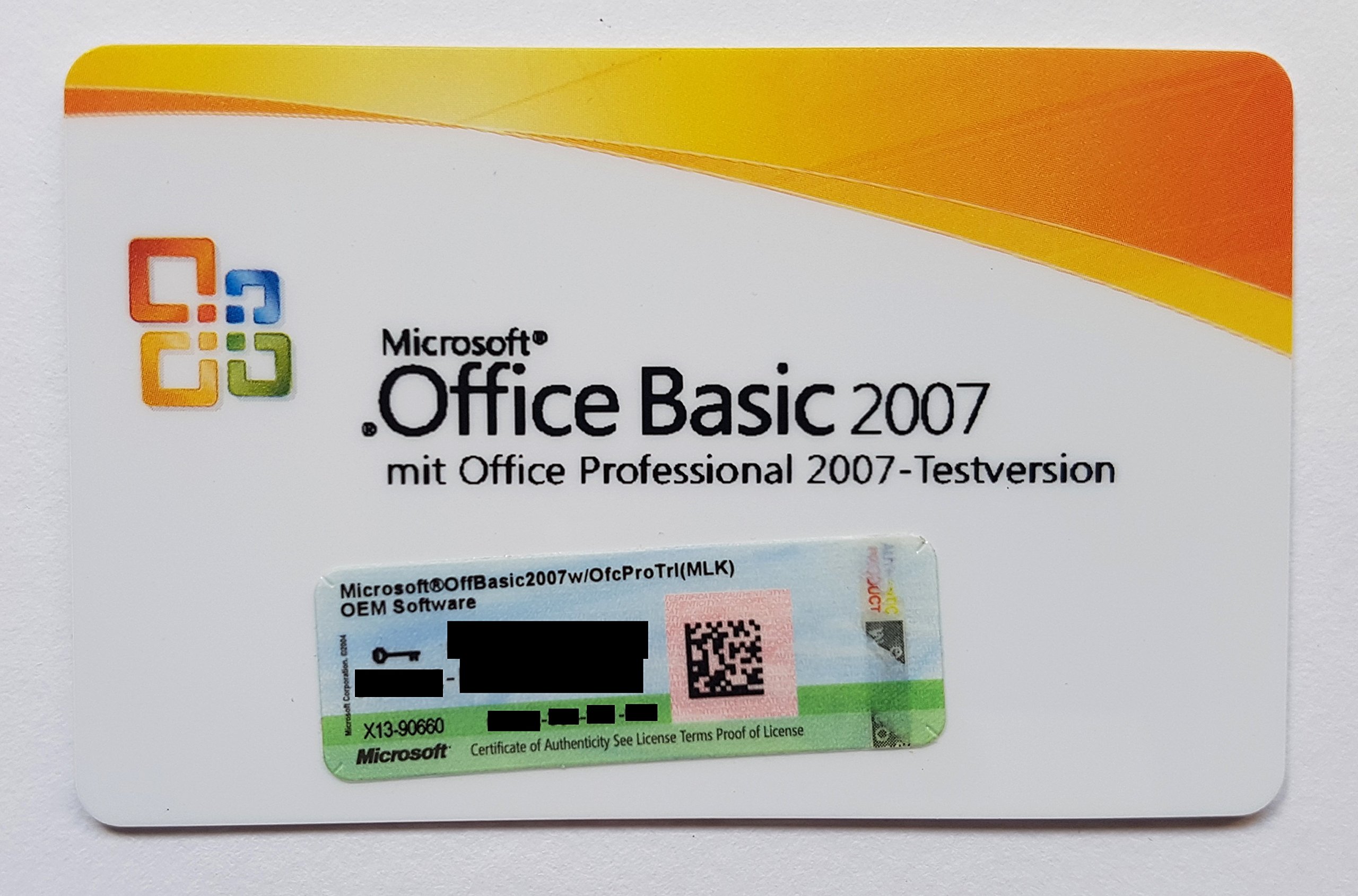 Microsoft Office Basic 2007 (Lizenz-Key)