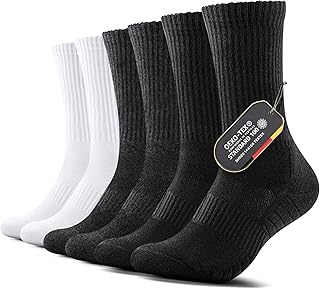 Sponsored You’re seeing this ad based on the product’s relevance to your search query.Learn more about this advertisement FALARY Sports Socks, Hiking Socks, Men’s and Women’s Tennis Socks, Thermal Winter Socks, Men's Socks, Running Socks, EU 43-46, 39-42, Trekking Socks, Padded, Breathable, Cotton, 6 Pairs