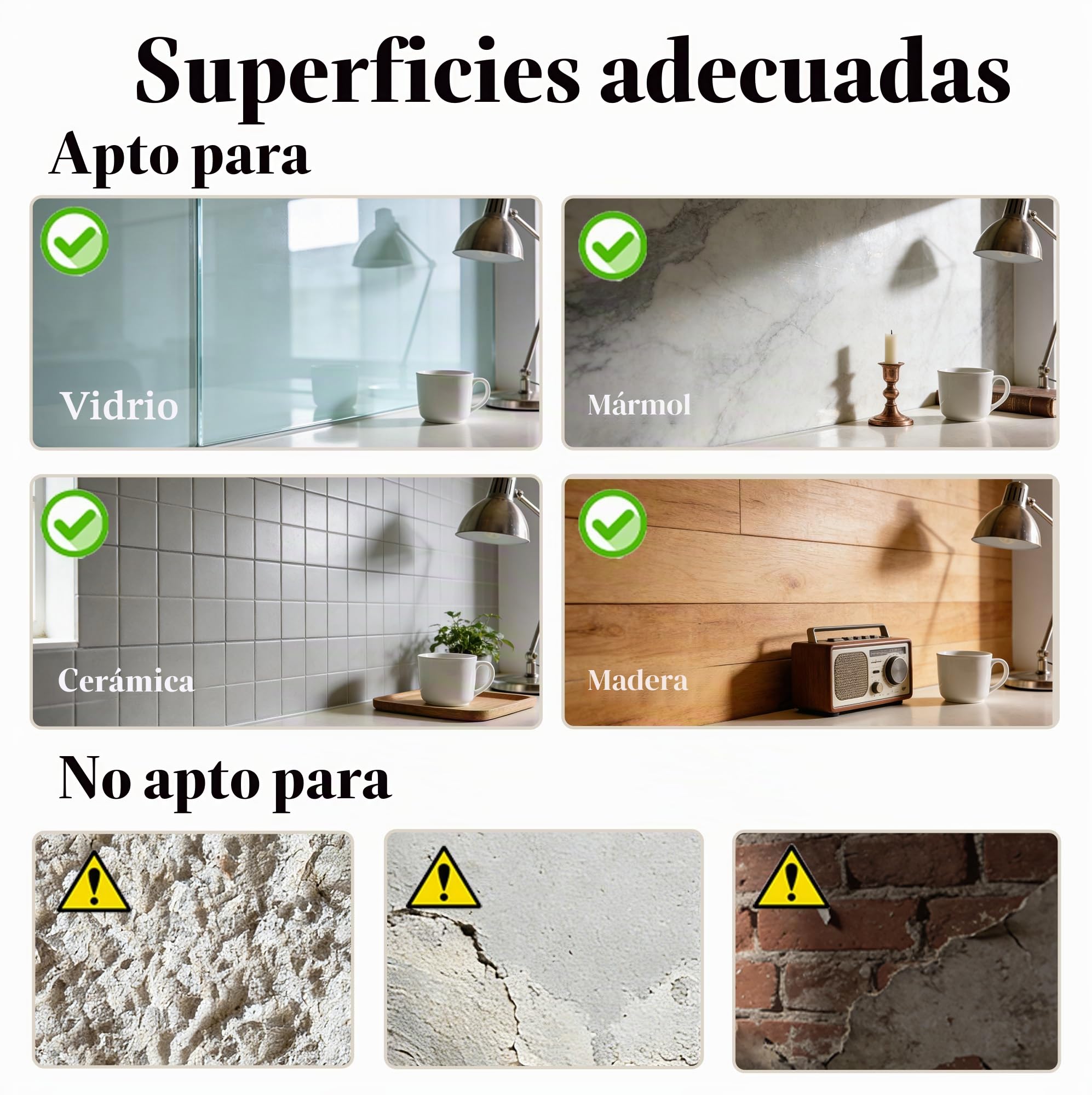 Gran Corcho Pared Autoadhesivo 30x30 cm - 6 Piezas Tablero de Corcho Fieltro para Oficina Casa - Tablón de Anuncios con 30 Chinchetas para Fotos Notas