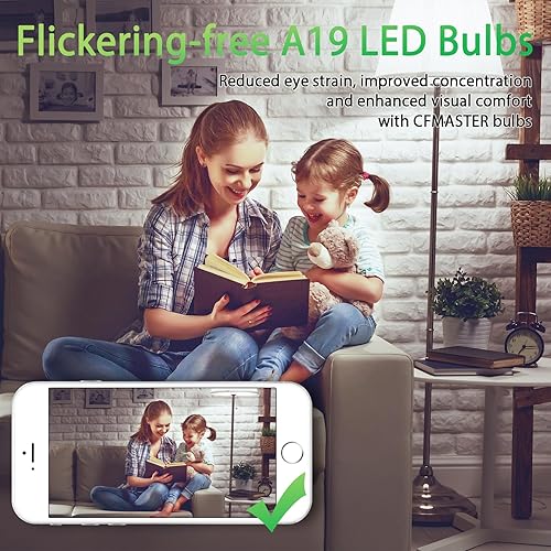 Miniatura 5 de Bombilla LED A19, bombillas LED equivalentes a 100 W, bombillas de luz diurna de 5000 K, 1500 lúmenes, bombilla de base estándar E26, bombillas