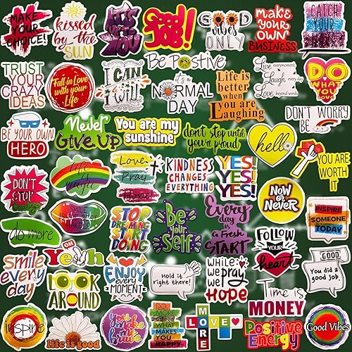 Miniatura 5 de 200 calcomanías inspiradoras motivacionales positivas para adultos, adolescentes, niños, vinilo de afirmación para botella de agua, diario,