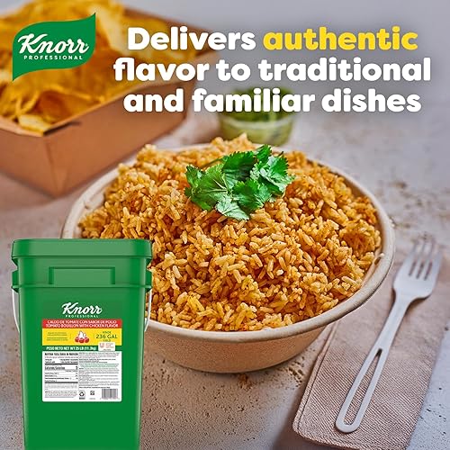 Miniatura 27 de Knorr Caldo de Polo profesional, caldo con caldo granulado de sabor a pollo como base, adobo, potenciador del sabor, comodidad estable, 0.00 oz