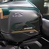 labelbike - 3D Stickers Motorcycle Tank Side Protections and Decorations in Resin Compatible with BMW R1300 GS Adventure - Color Carbon Beige Green