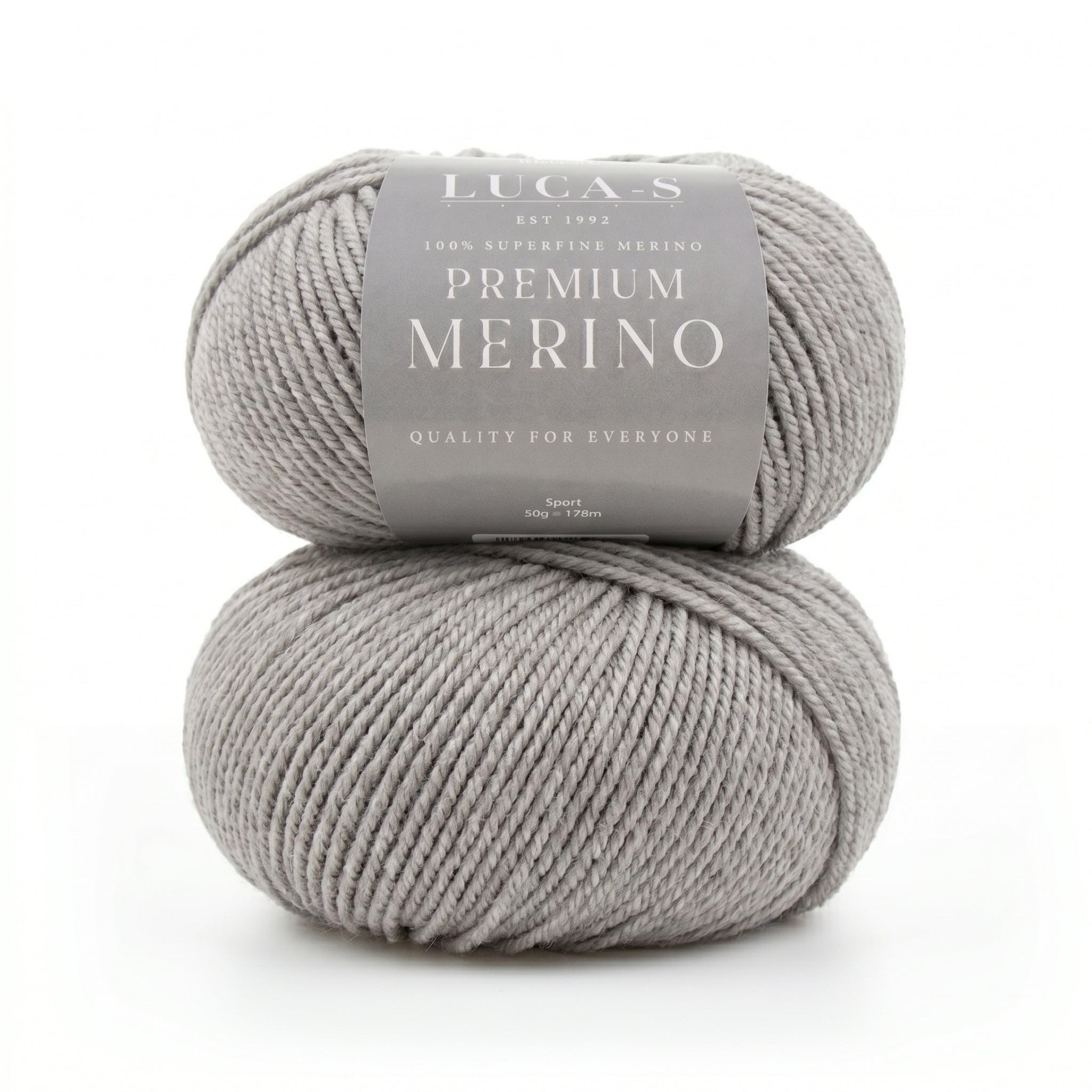 Premium Merino Yarn 4Ply Wool, Set of 2 Superwash Baby Merino - 100% Pure Extra Fine Merino Knitting Crochet Wools 50G Ball