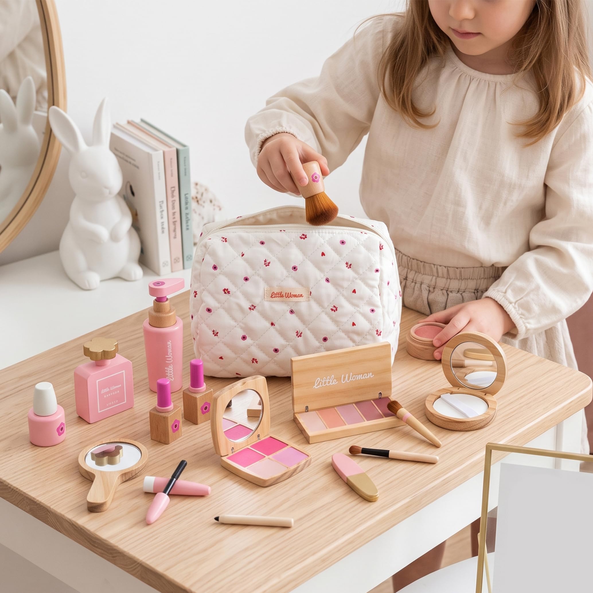 Kit de Maquillaje para niños pequeños, Juego de Maquillaje para estimular la imaginación, Juego de Belleza
