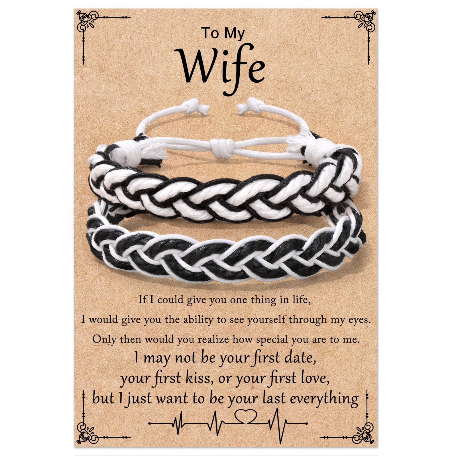 Raicegs Matching Bracelets Couple Gifts for Wife Valentines Day Birthday Christmas Gifts for Her Him Women Men Couples Gift Ideas Matching Couples Stuff Long Distance Relationship Gifts
