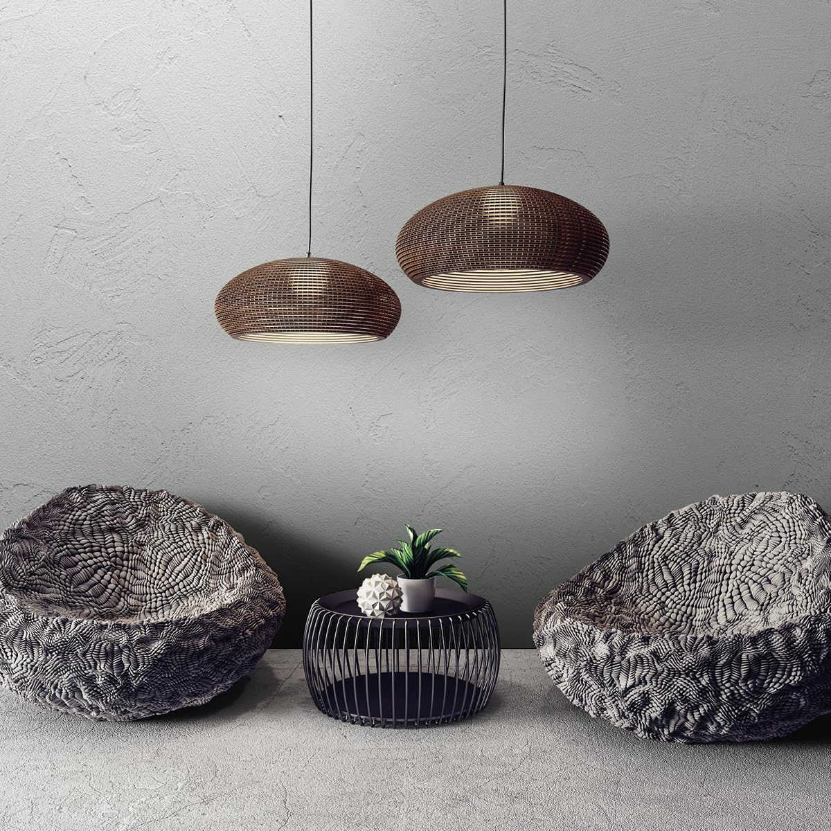 GECKOS Pittura Decorativa per Interni Effetto Cemento 2 LT Vernice Murale Pronta all’Uso per Pareti Finitura Cemento Facile Applicazione Ideale per Soggiorno E Camera Da Letto