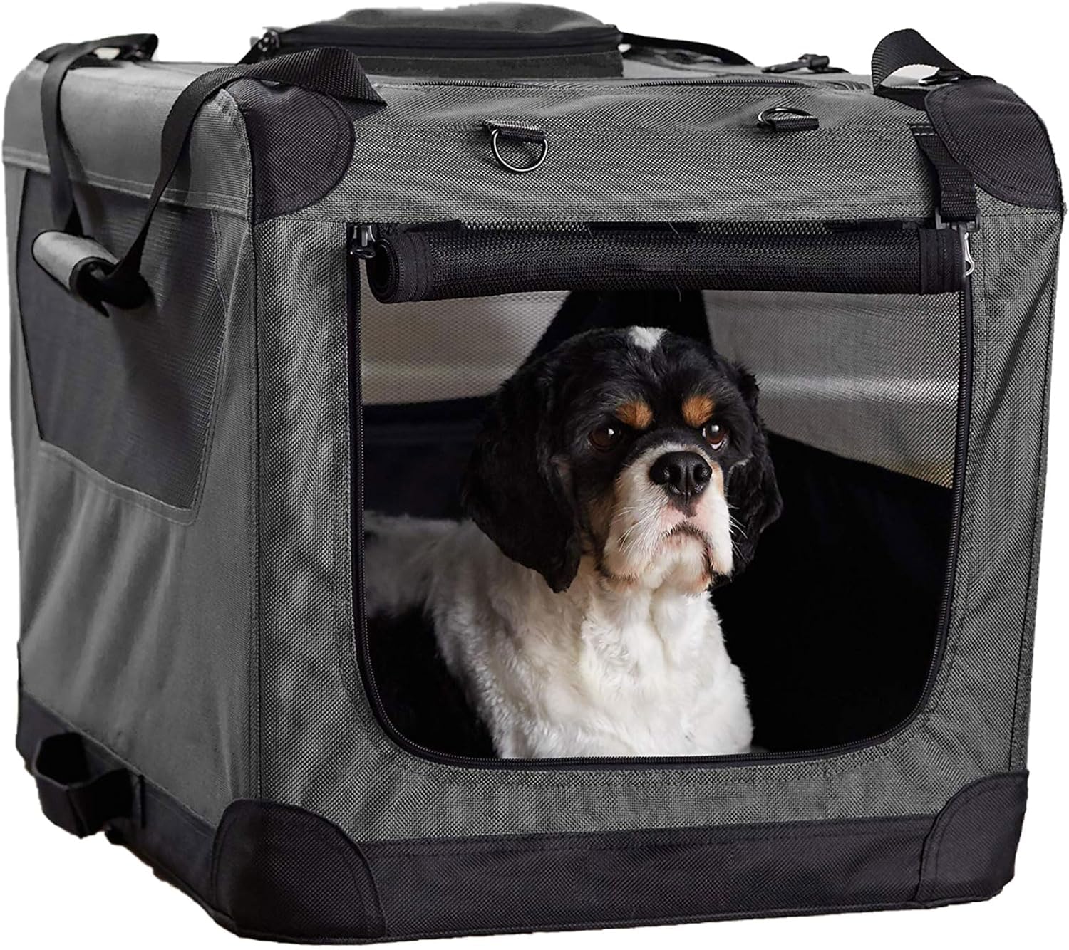 Amazon | Lサイズ 展開サイズ 91cmX60cmX60cm犬用クレート ペット