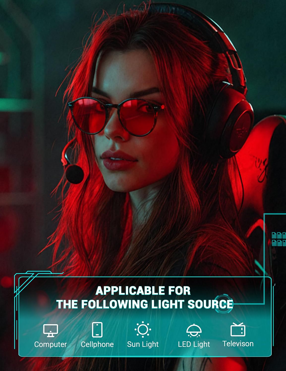 TIJN Blue Light Blocking Glasses Men Women Vintage Thick Round Rim Frame Eyeglasses - Image 2