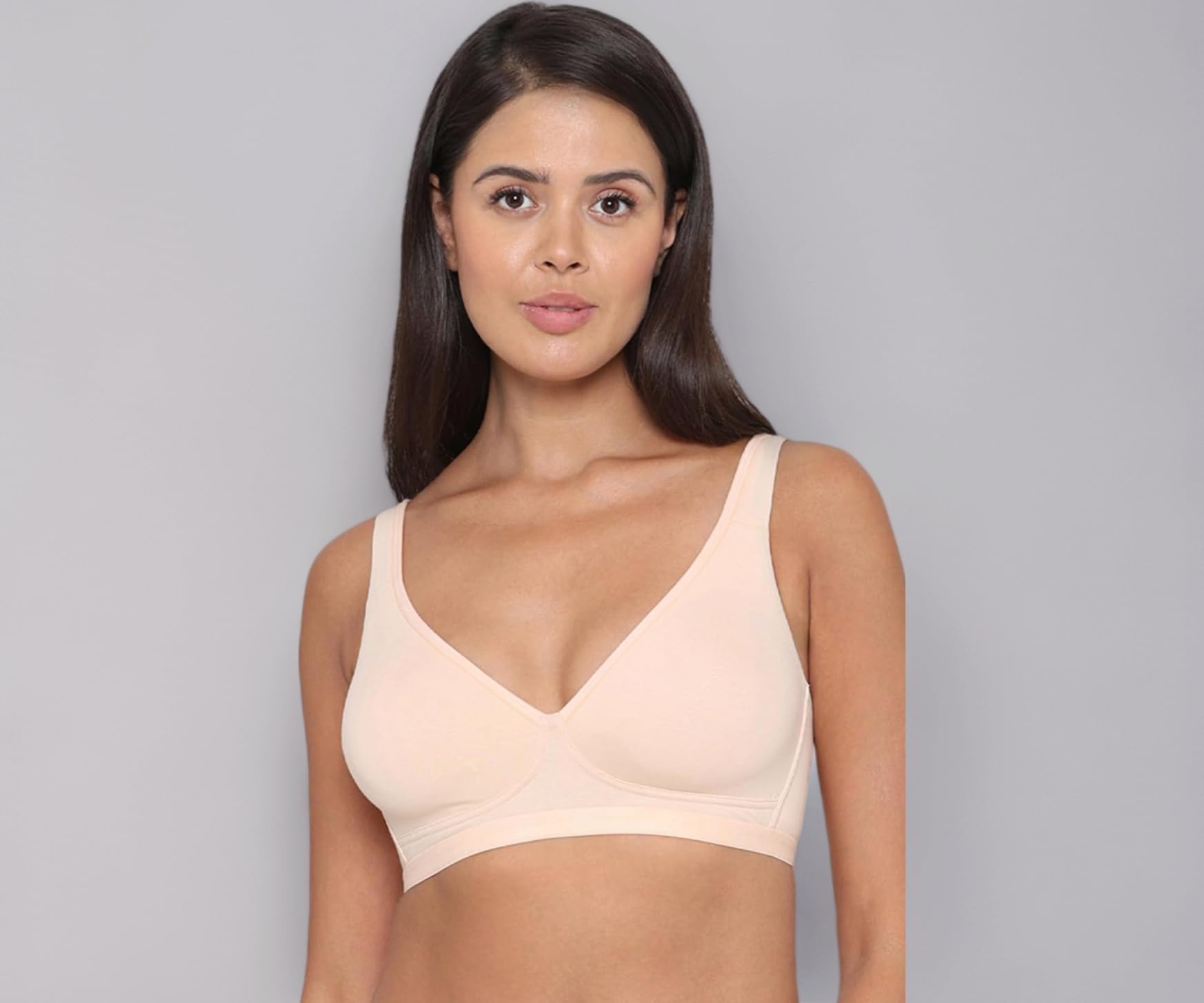 Women’s Basics Essentials|Non-Padded|Non-Wired|Full Cup|Everyday Wear|Cotton Blend|T-Shirt Bra