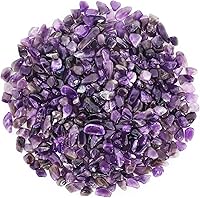 Vista 24 de Chips de cristal de cuarzo de sodalita natural triturado de 1.1 libras, chips de cristales curativos de sodalita a granel, piedras preciosas