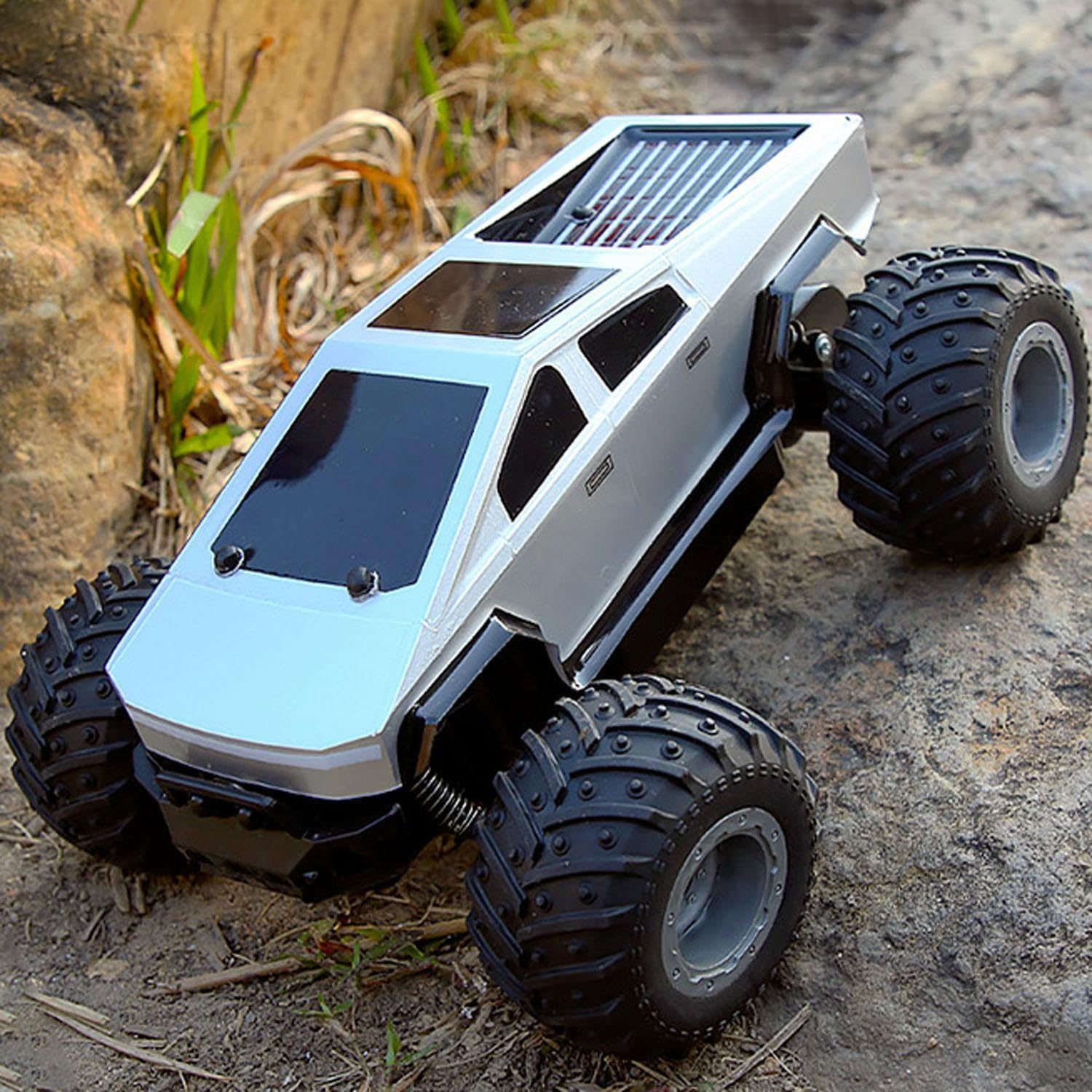 DIJIUCL 1:24 2.4G 4WD RC Cyber Pickup Truck RTR Off Road Crawler Car Remote Control Car Off Road Vehicle Rock RC Cars for Adults + 2 Battery