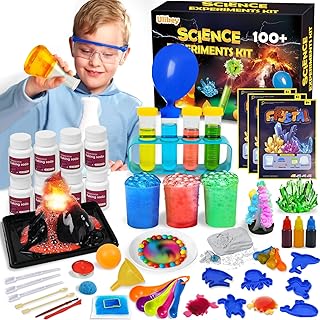 Comprar Ulikey Kit Científico con 100+ Experimentos para Niños, Excavación de Piedras Preciosas, Volcán, Reacción Efervescente, Juguetes Educativo Ideas de Regalo Pequeños Científicos 6-12 Años