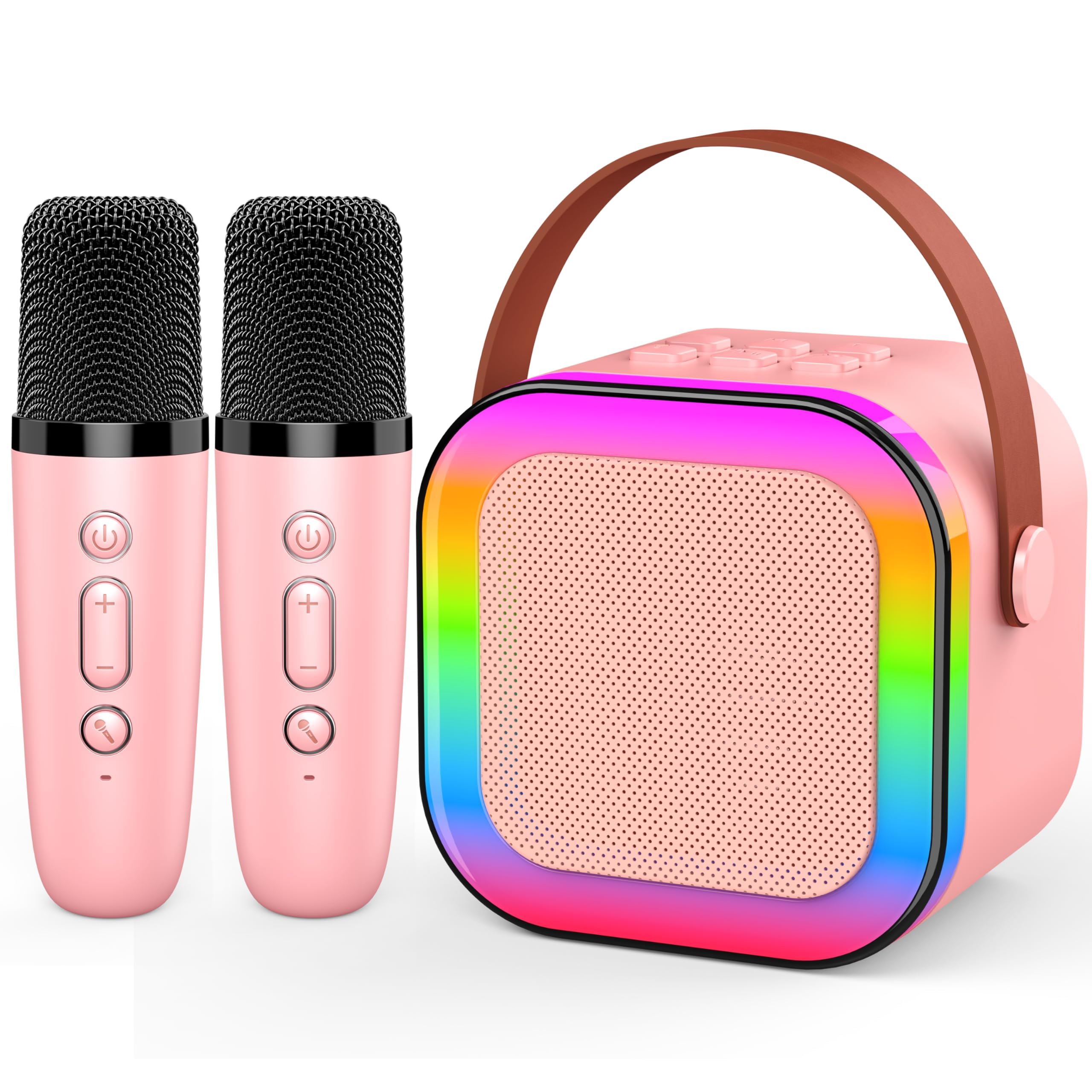 Dislocati Regalo Bambina 3-12 Anni,Microfono Karaoke per Bambini Giochi Bambina 3-12 Anni Karaoke con Microfono Bluetooth Regalo Ragazza Giocattoli Bambina 4-12 Anni Microfono Bambini