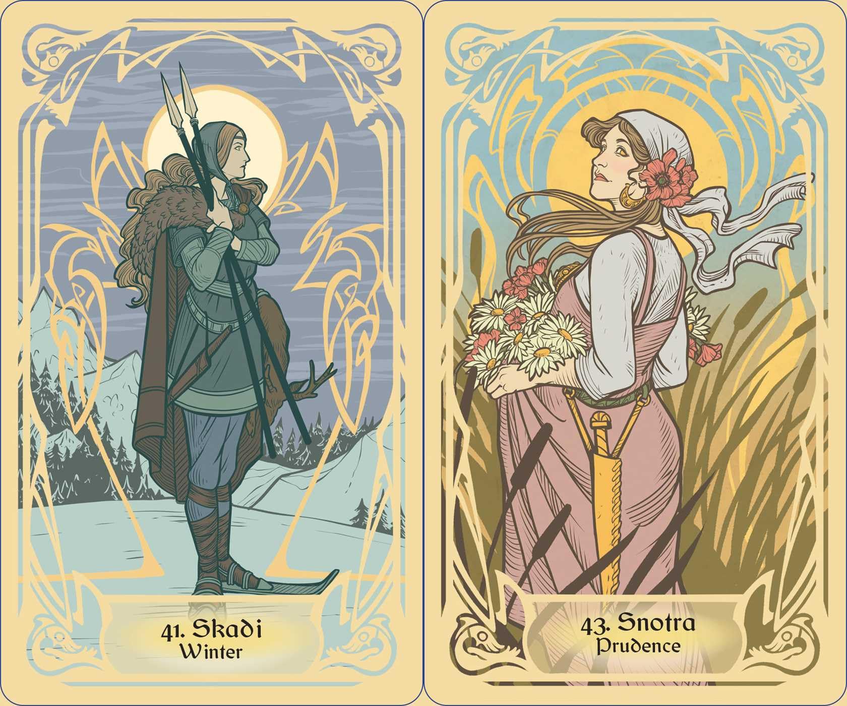 Runes and the Gods Oracle: 50 Cards and Guidebook